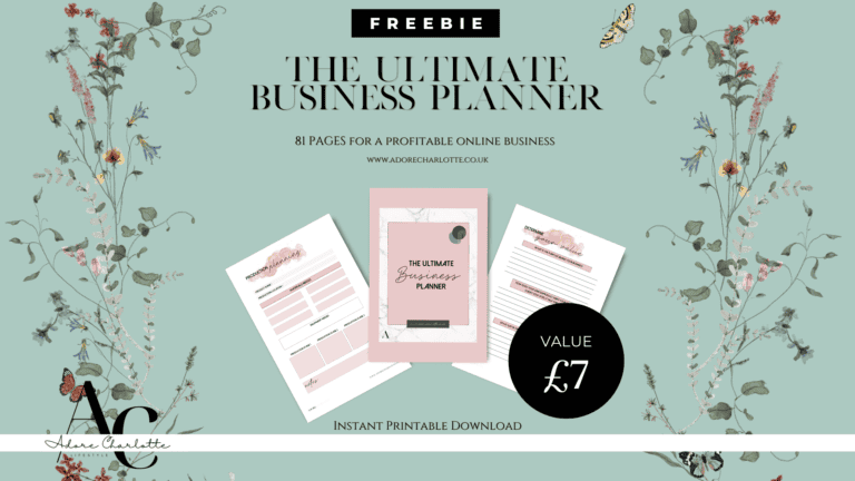 FREE Ultimate Business Planner Template and Printable