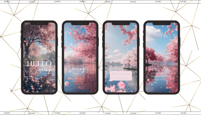 Spring Cherry Blossoms iPhone Wallpaper 2024