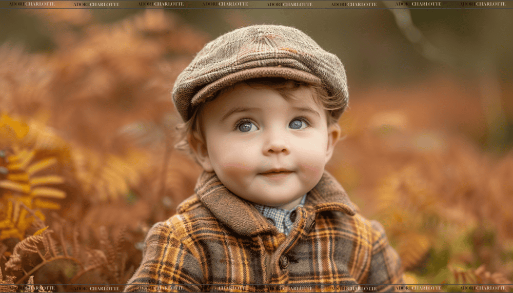 Middle Names for William beautiful little English boy in the Autumn outside