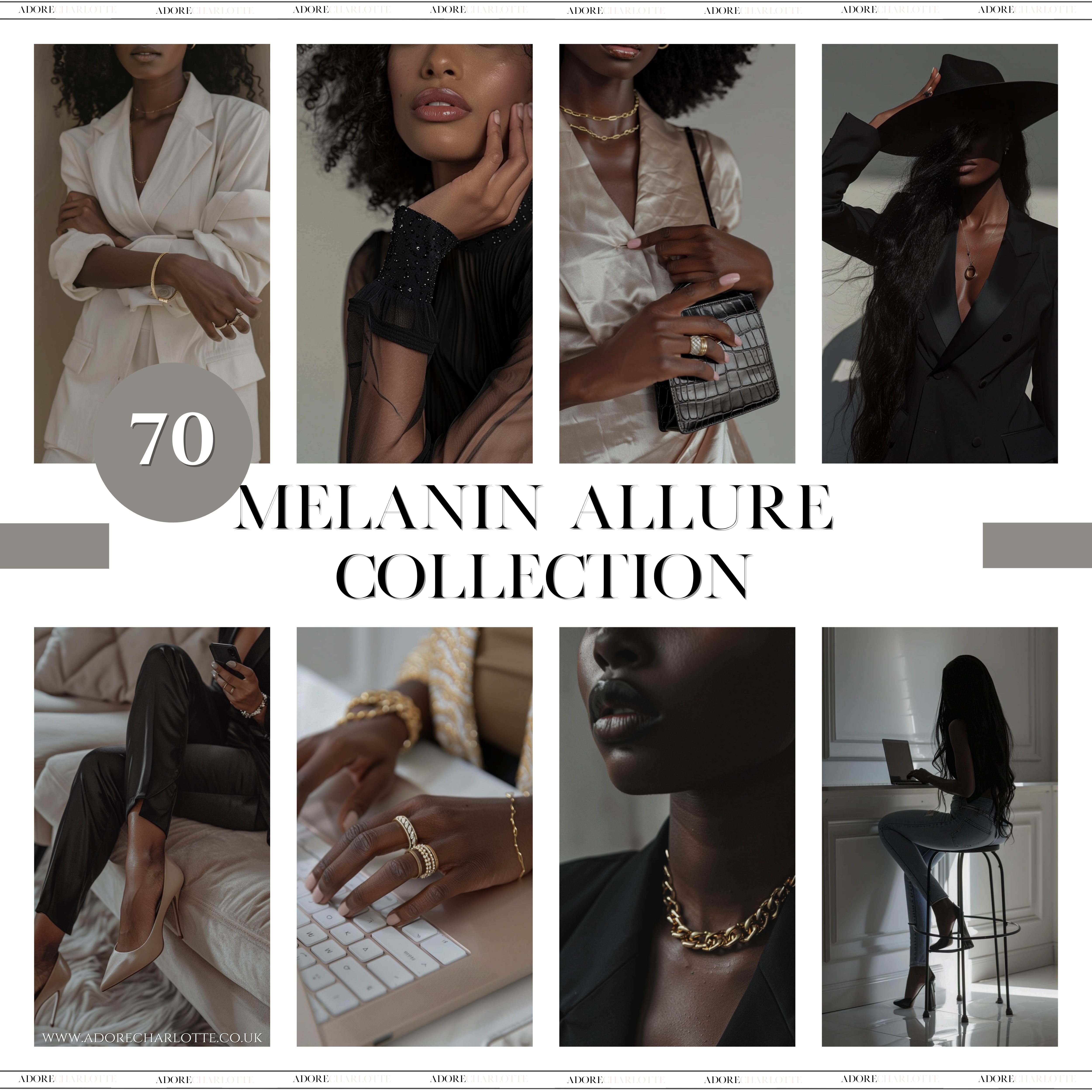 Adore Charlotte 70 Melanin Faceless radiance Collection MRR Main image
