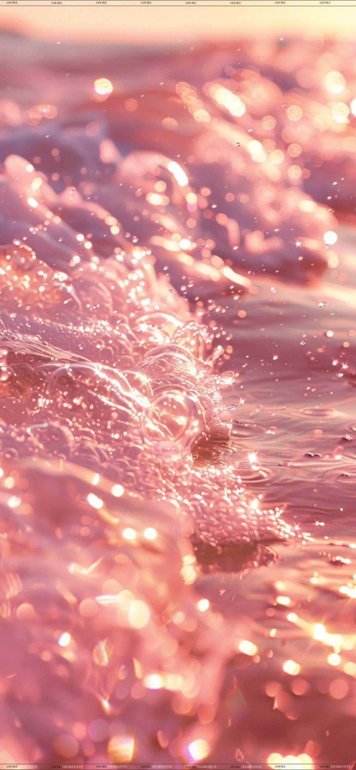 Pink Glitter Water Phone Wallpapers.