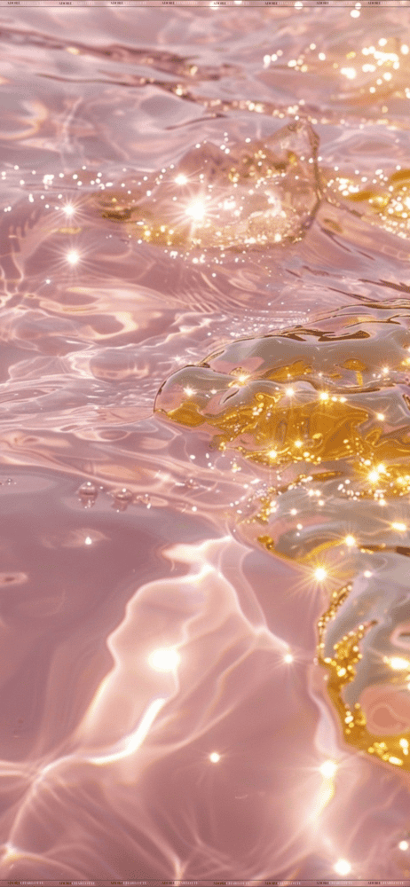 Pink and Gold water