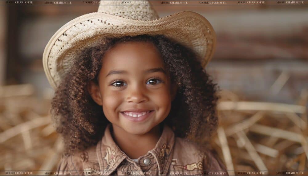 black girl as a cowgirl