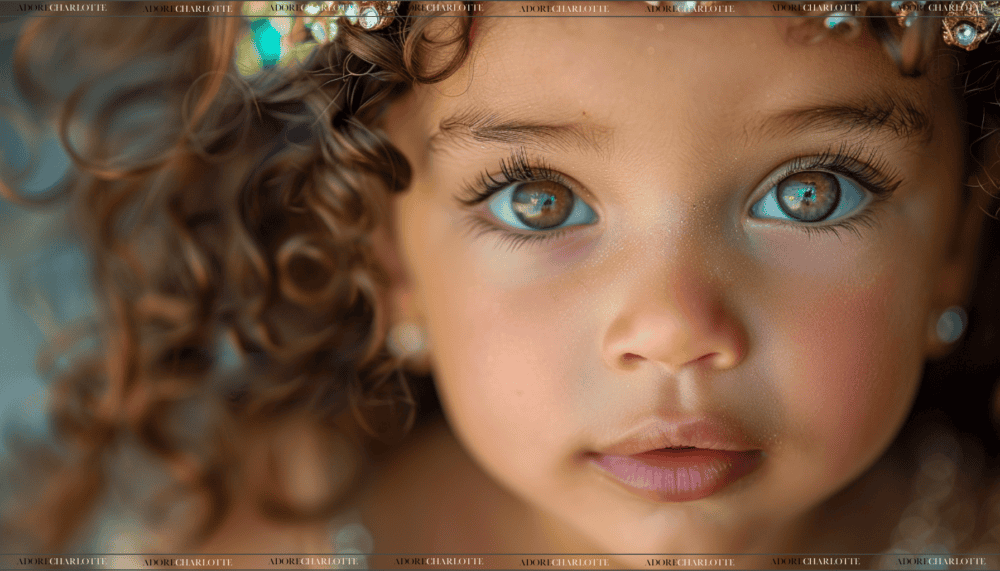 Beautiful mixed race toddler goddess