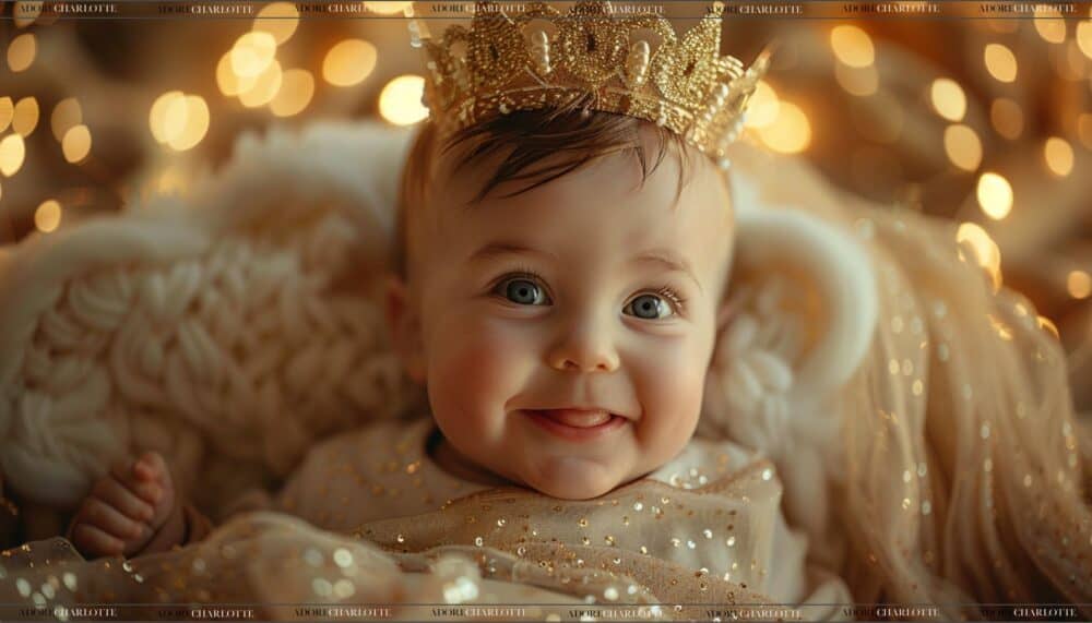 cute baby with a crown