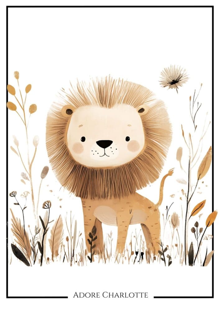 Lion Nursery Wall Art