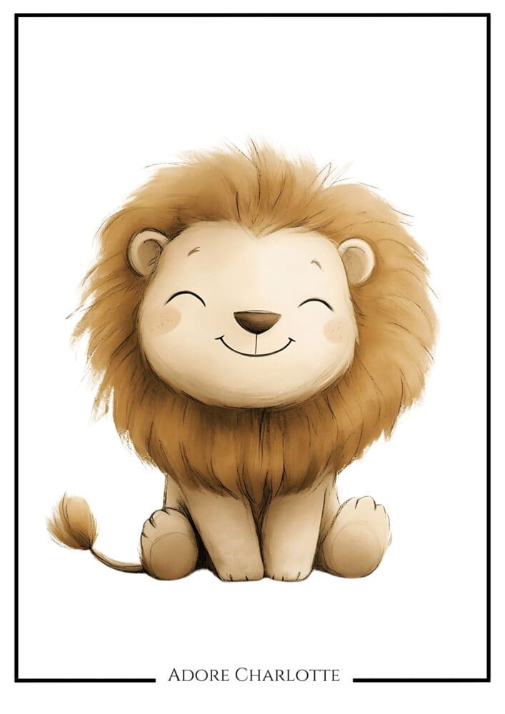 Lion Nursery Wall Art