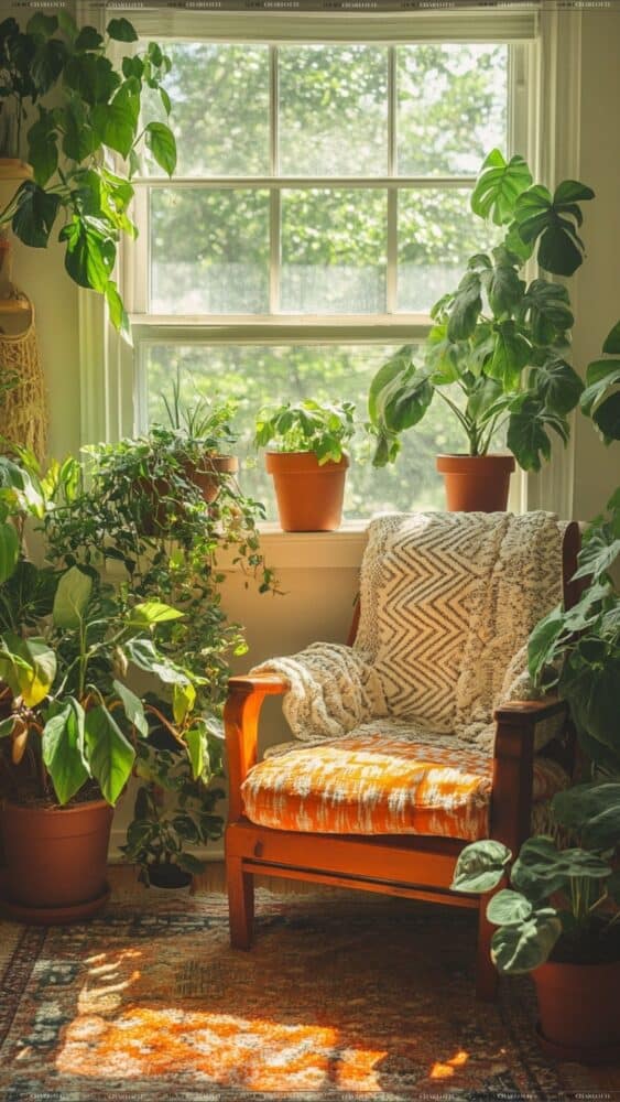 Small Living Room Ideas indoor plants.