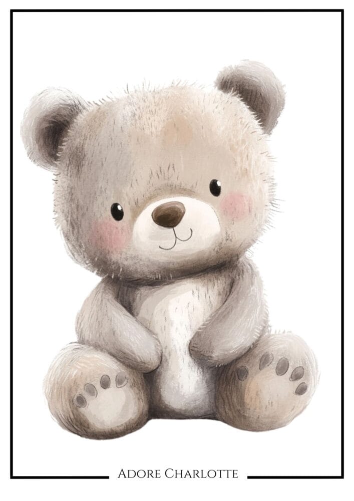 Teddy Bear Nursery Wall Art