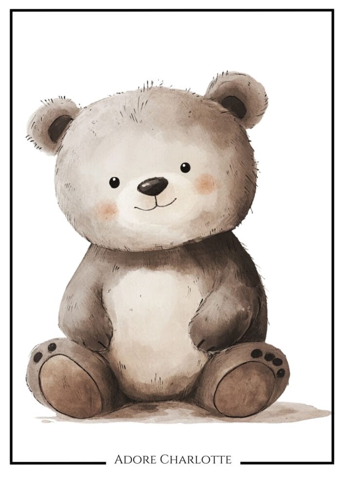 Teddy Bear Nursery Wall Art