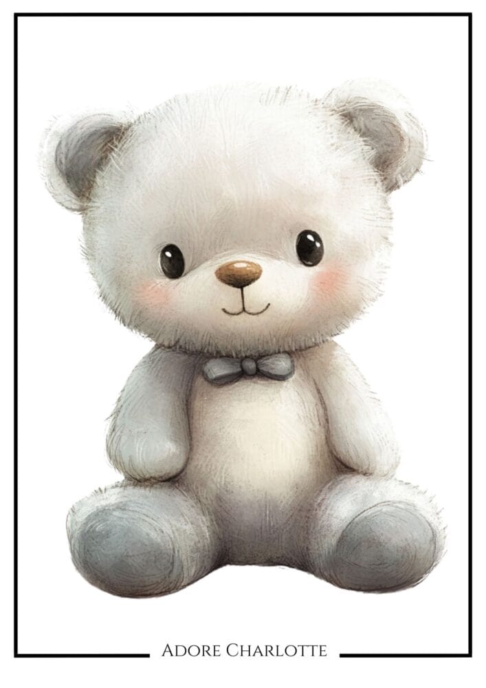 Teddy Bear Nursery Wall Art