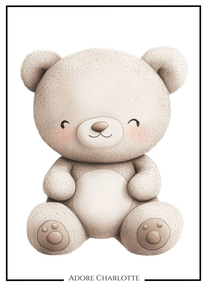 Teddy Bear Nursery Wall Art