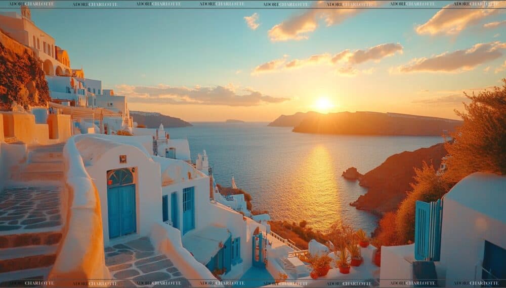 Greek Island Hopping golden hour