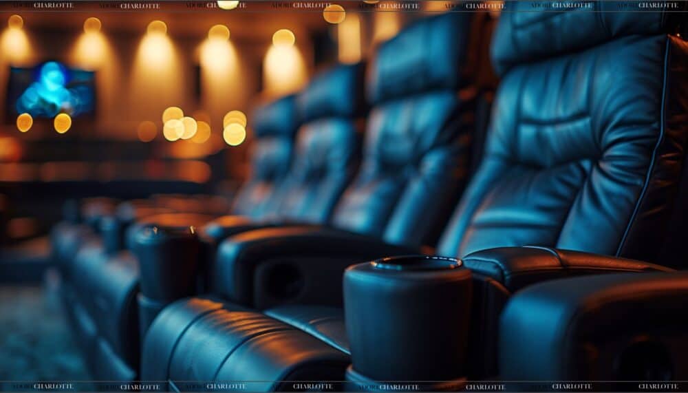 Comfy leather cinema screens