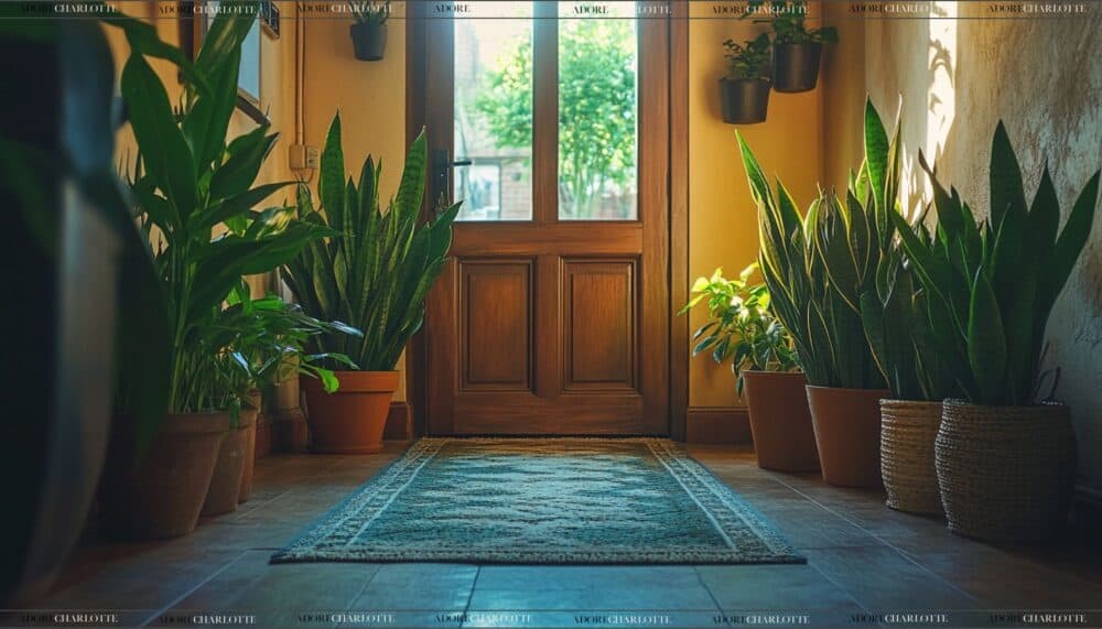 Without a Green Thumb Large plant by front door