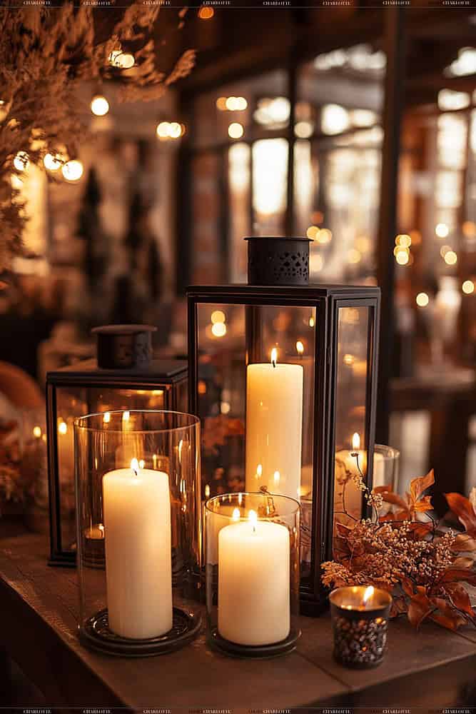 Candles and Lanterns Fall Decor Ideas for home