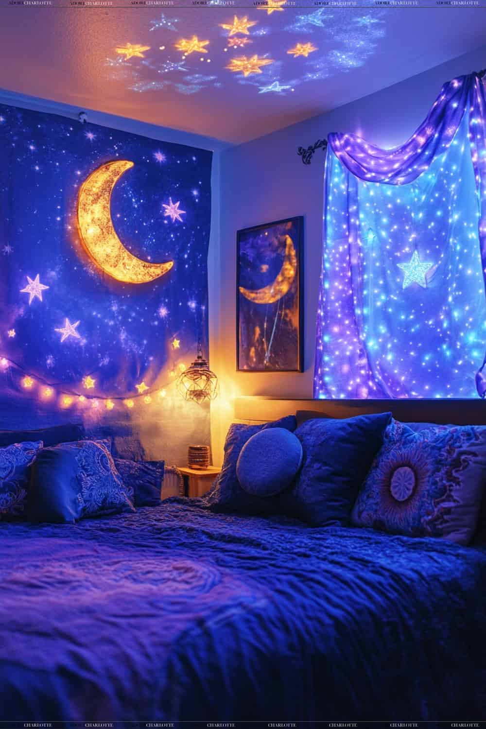 Celestial Dreamscape Witchy Bedroom Ideas