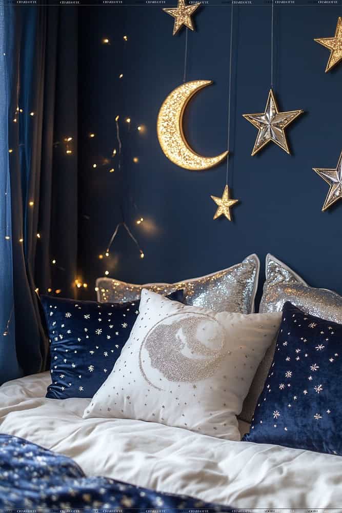 Cosmic Rustic Boho Witchy Bedroom