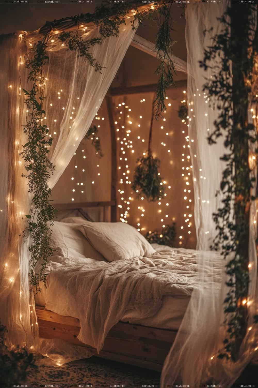 Fairy Lights Witchy Bedroom Ideas