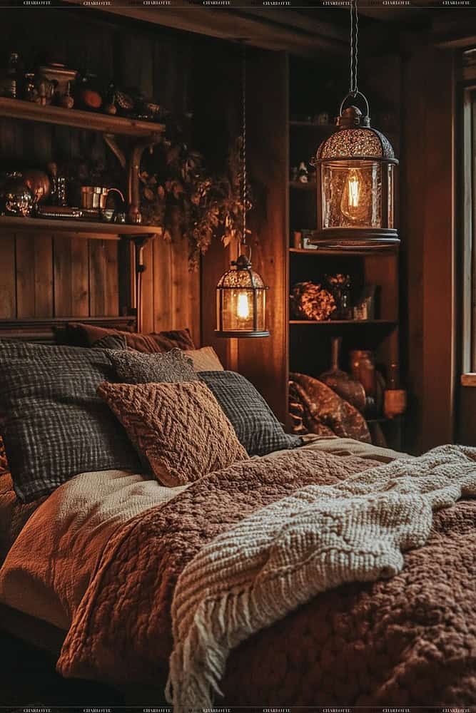 Fall Lanterns Fall bedroom Decor Ideas