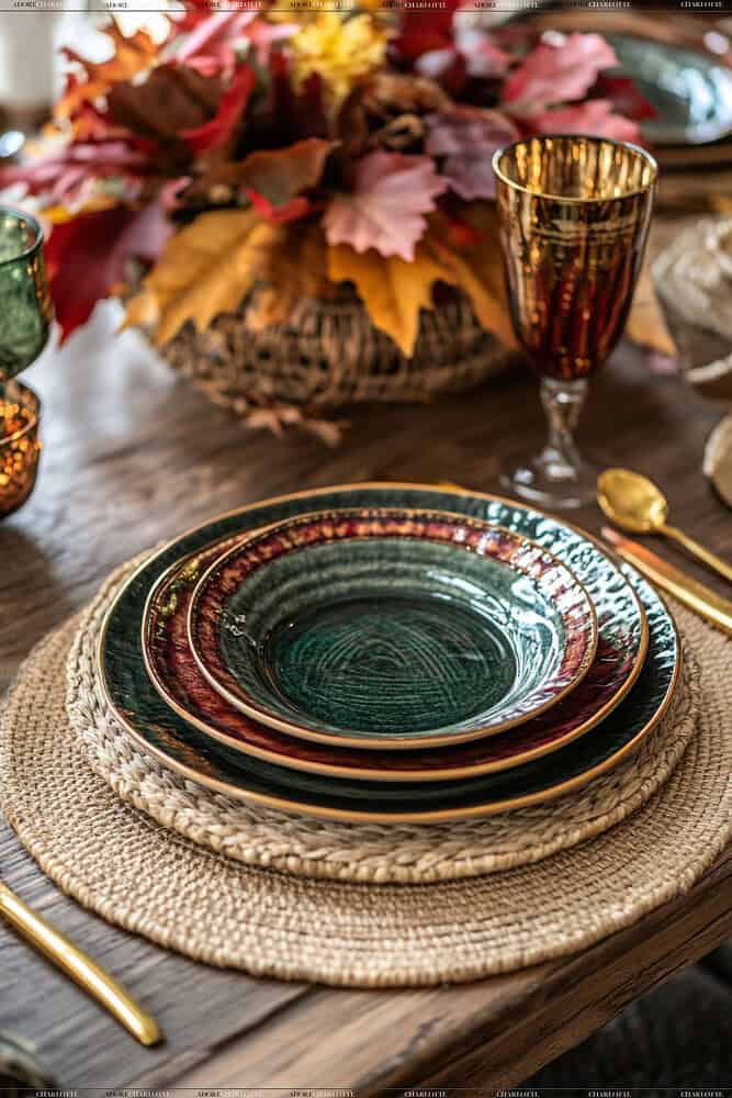 Harvest Table Settings Fall Decor Ideas for home