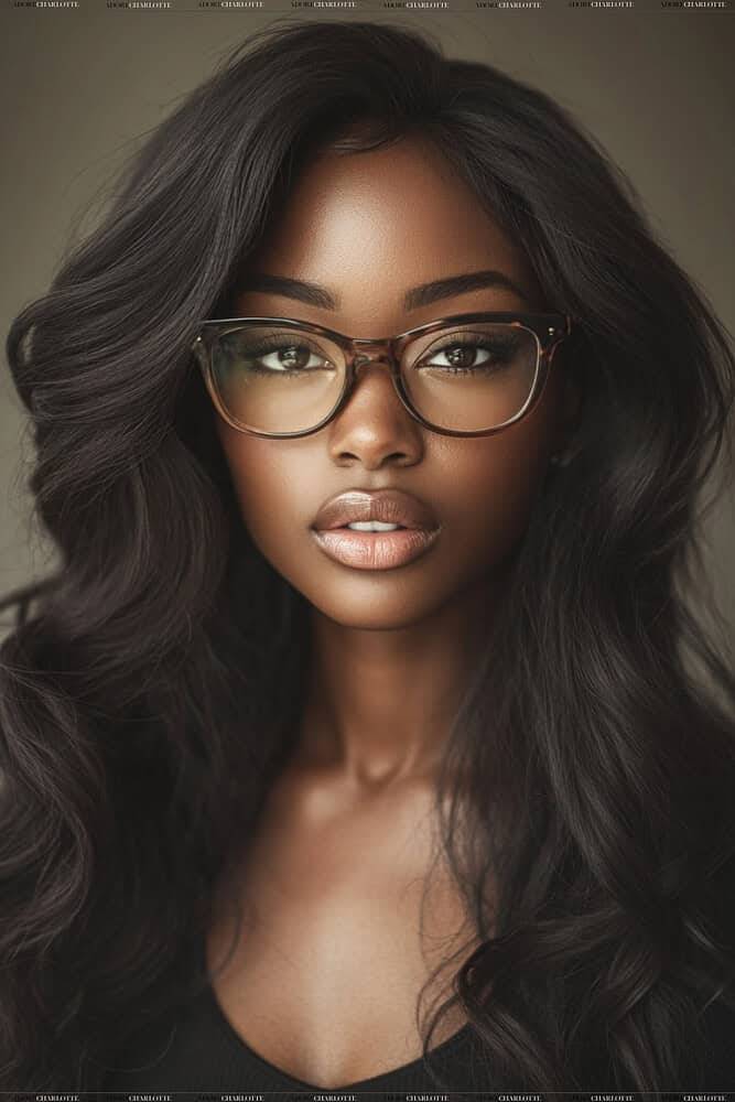 long layers hairstyles for women with glasses