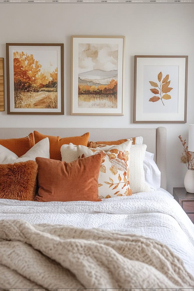 Seasonal Wall Art Fall bedroom Decor Ideas