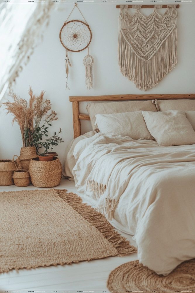 Earthy Retreat Rustic Boho Witchy Bedroom