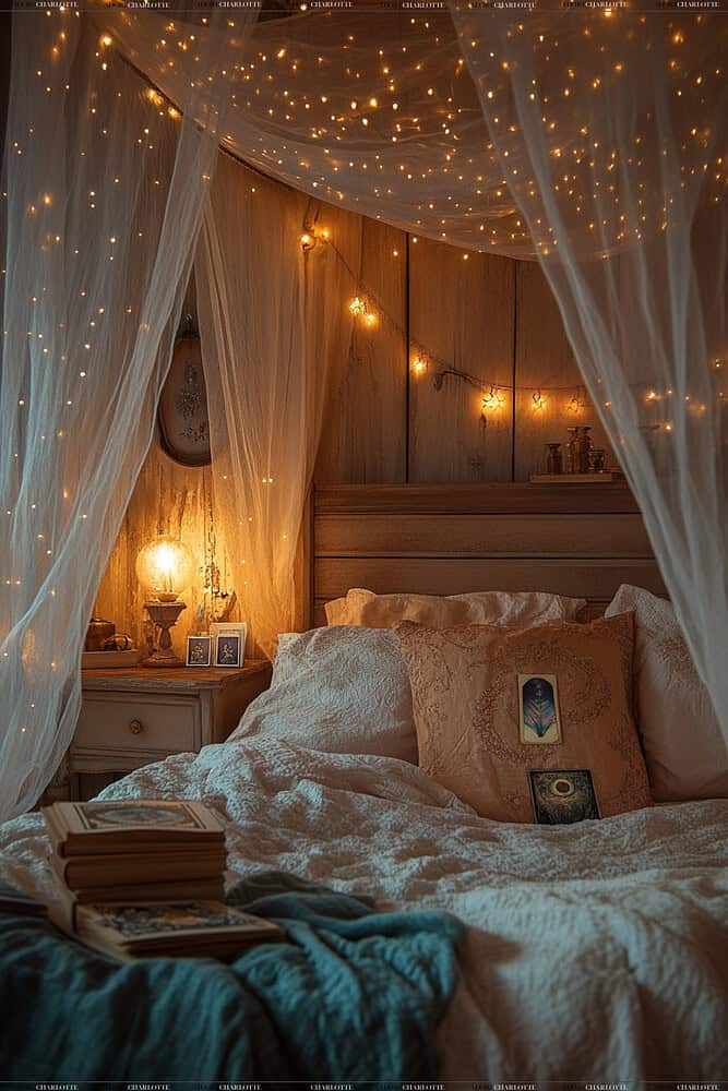 Whimsical Rustic Boho Witchy Bedroom